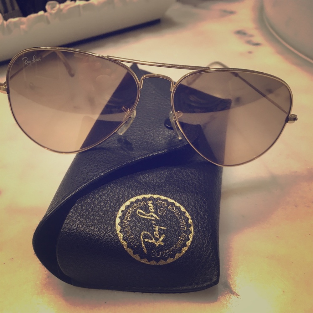 Authentic Ray ban Aviators glasses